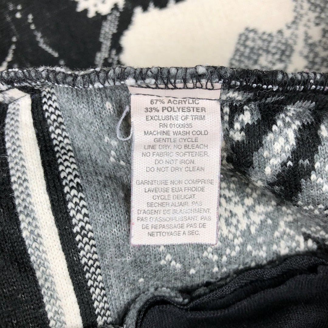 BLACK DIAMOND Eagle Pattern Fleece Jacket, Made in USA, Men's Size Medium unclear pale white type Vintage Second Hand