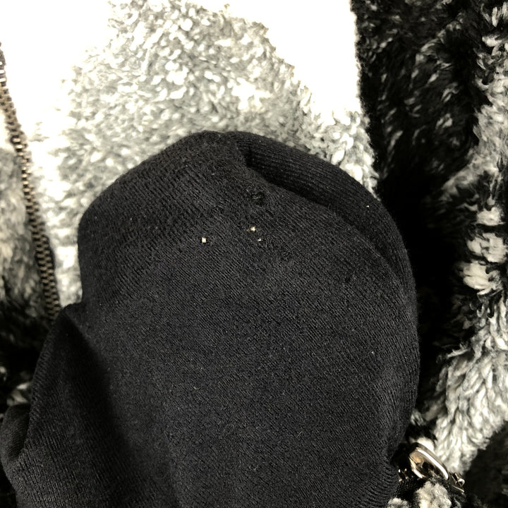 BLACK DIAMOND Eagle Pattern Fleece Jacket, Made in USA, Men's Size Medium unclear pale white type Vintage Second Hand