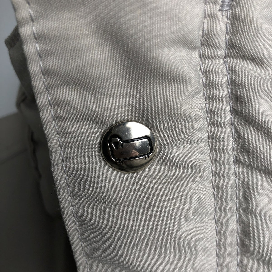 1970'S WOOLRICH padded mountain jacket, shell jacket, puffer jacket, made in the USA, men's size XL polyester gray type Vintage Second Hand