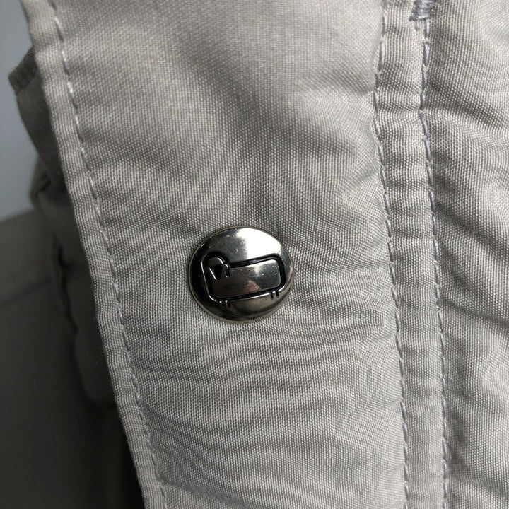 1970'S WOOLRICH padded mountain jacket, shell jacket, puffer jacket, made in the USA, men's size XL polyester gray type Vintage Second Hand