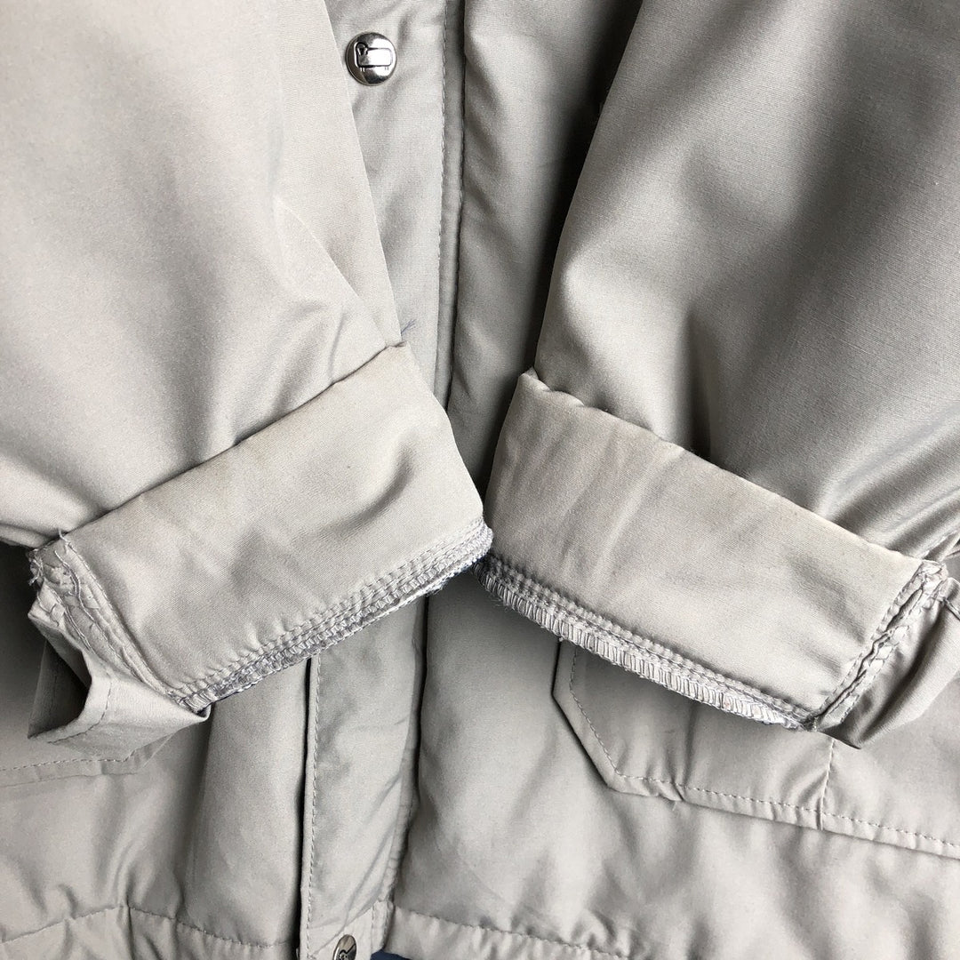 1970'S WOOLRICH padded mountain jacket, shell jacket, puffer jacket, made in the USA, men's size XL polyester gray type Vintage Second Hand