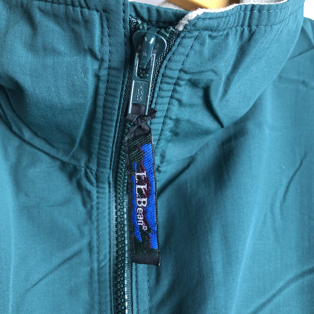 90'S LLBean windbreaker, men's size XL unclear green type Vintage Second Hand