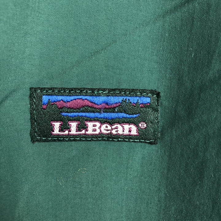 90'S LLBean windbreaker, men's size XL unclear green type Vintage Second Hand