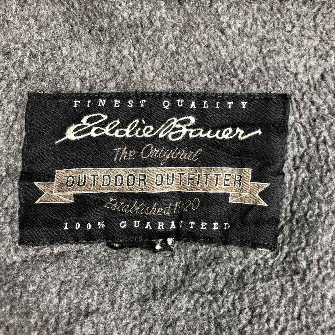 Eddie Bauer Men's Padded Puffer Jacket, Size XL Nylon black type Vintage Second Hand