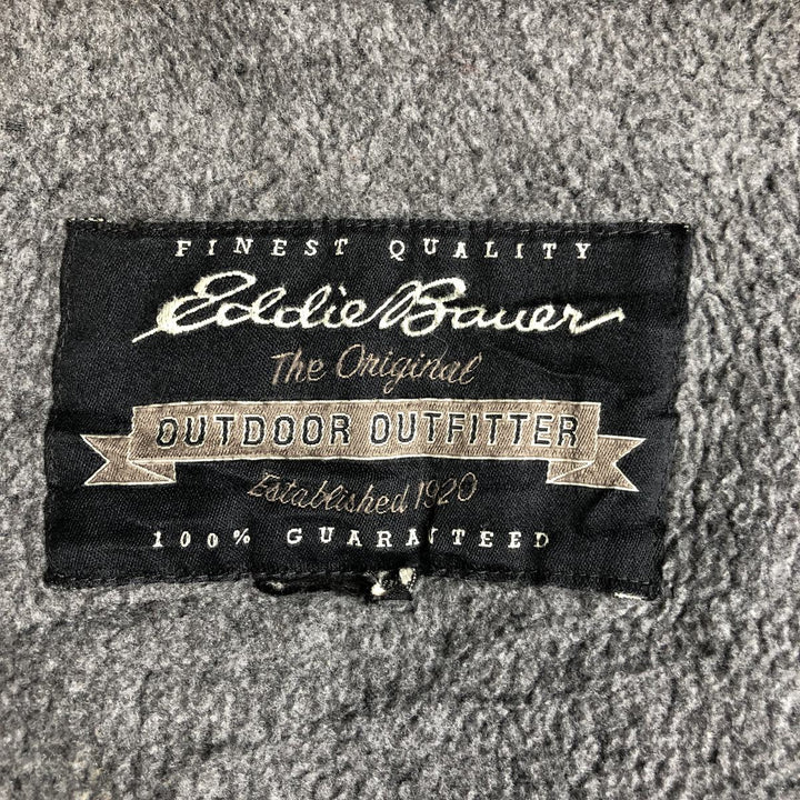 Eddie Bauer Men's Padded Puffer Jacket, Size XL Nylon black type Vintage Second Hand