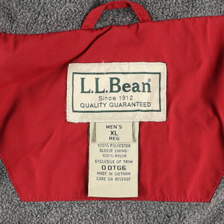 90s-00'S LLBean Nylon Jacket, Men's Size XL Nylon red type Vintage Second Hand