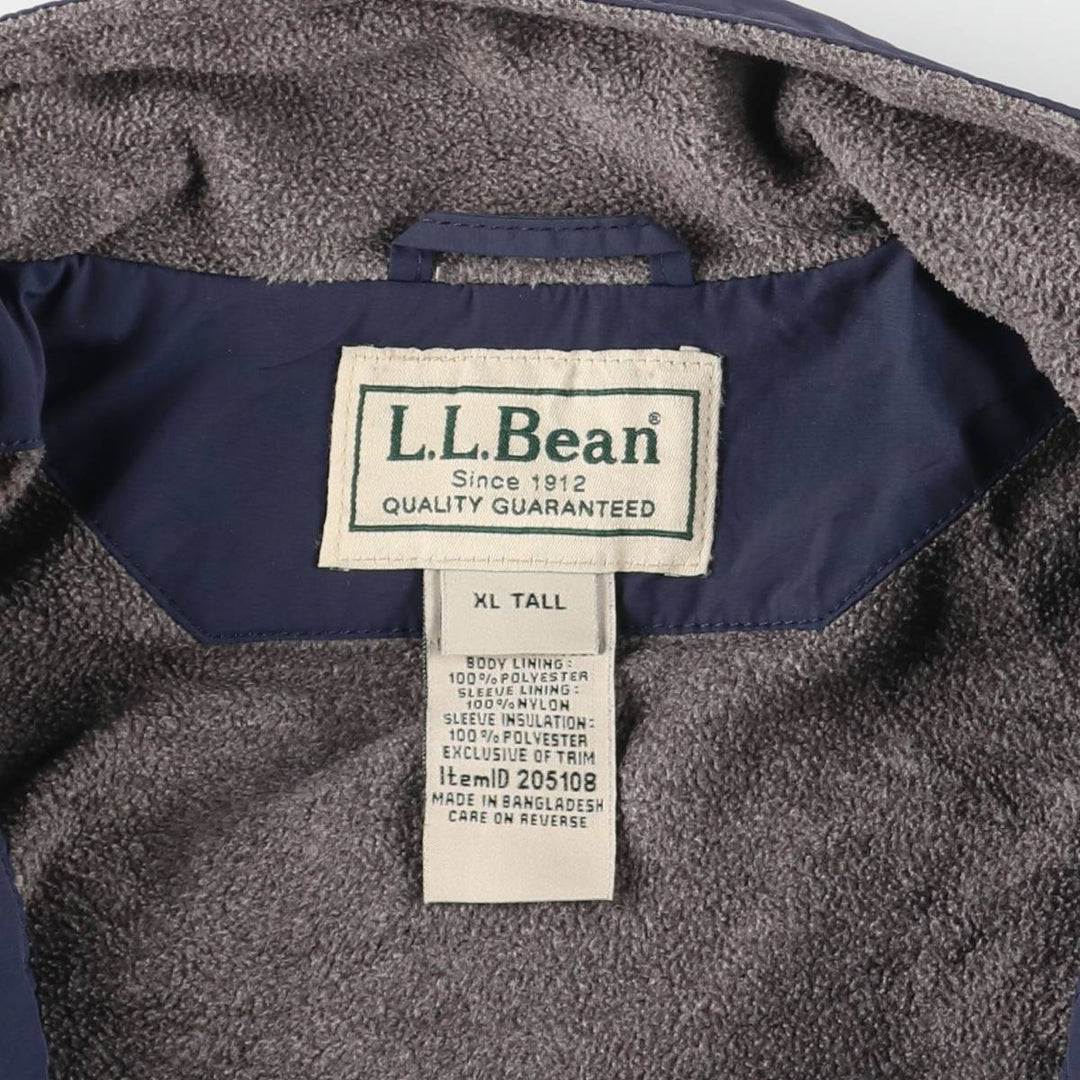 90s-00'S LL Bean Padded Mountain Jacket, Shell Jacket, Puffer Jacket, Men's XL, Vintage Nylon navy blue type Vintage Second Hand