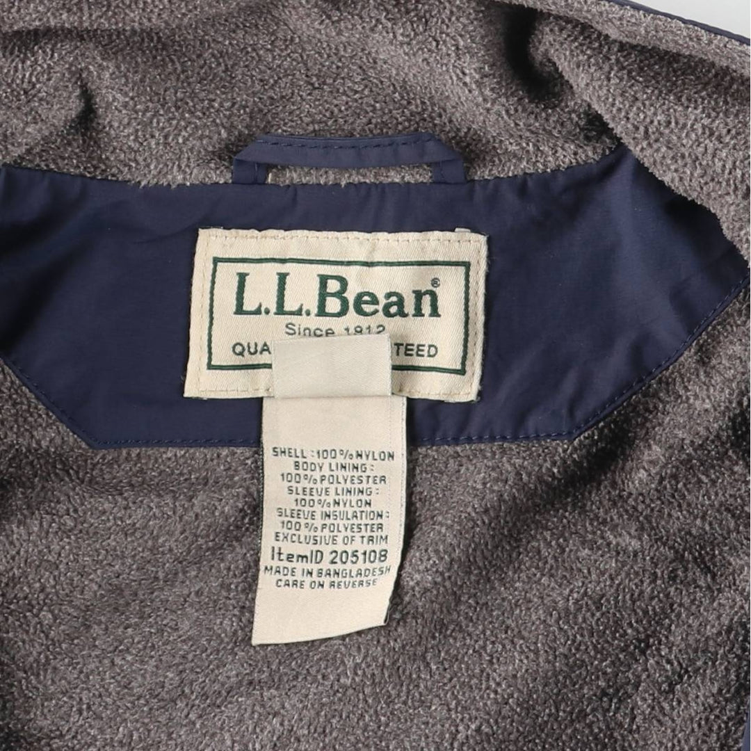 90s-00'S LL Bean Padded Mountain Jacket, Shell Jacket, Puffer Jacket, Men's XL, Vintage Nylon navy blue type Vintage Second Hand