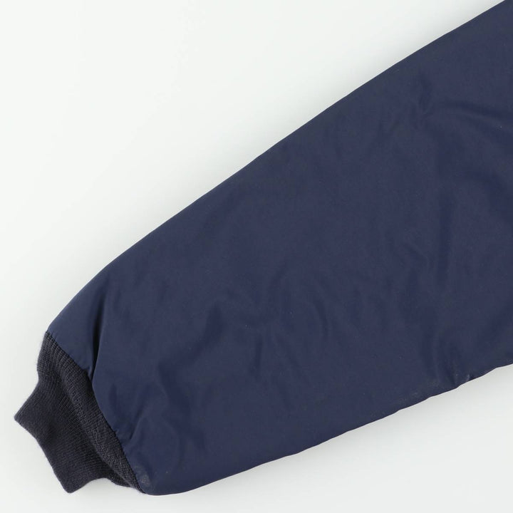 90s-00'S LLBean Men's Padded Puffer Jacket, Size L Nylon navy blue type Vintage Second Hand