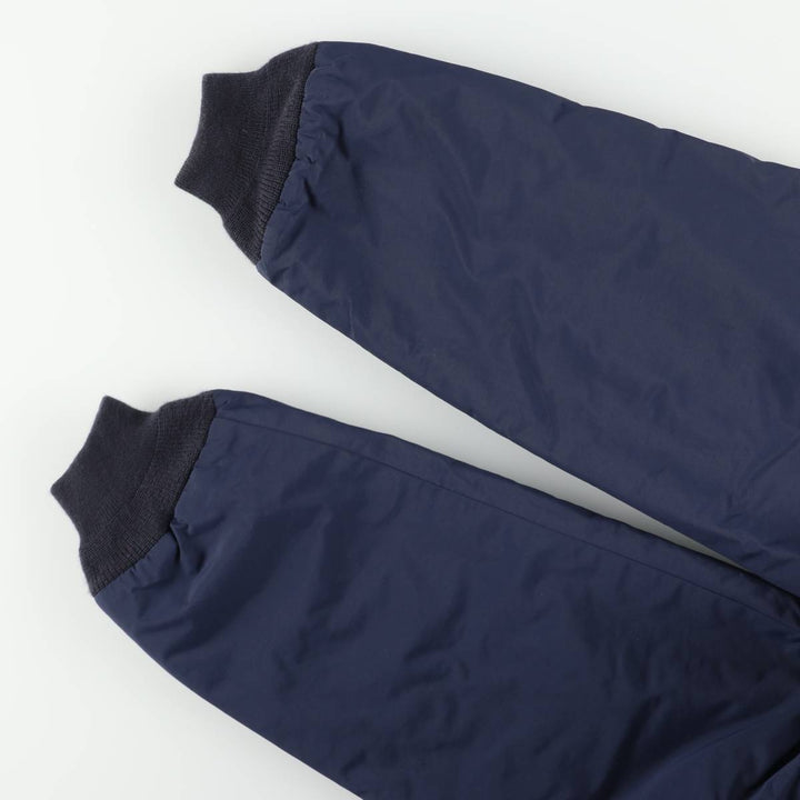 90s-00'S LLBean Men's Padded Puffer Jacket, Size L Nylon navy blue type Vintage Second Hand