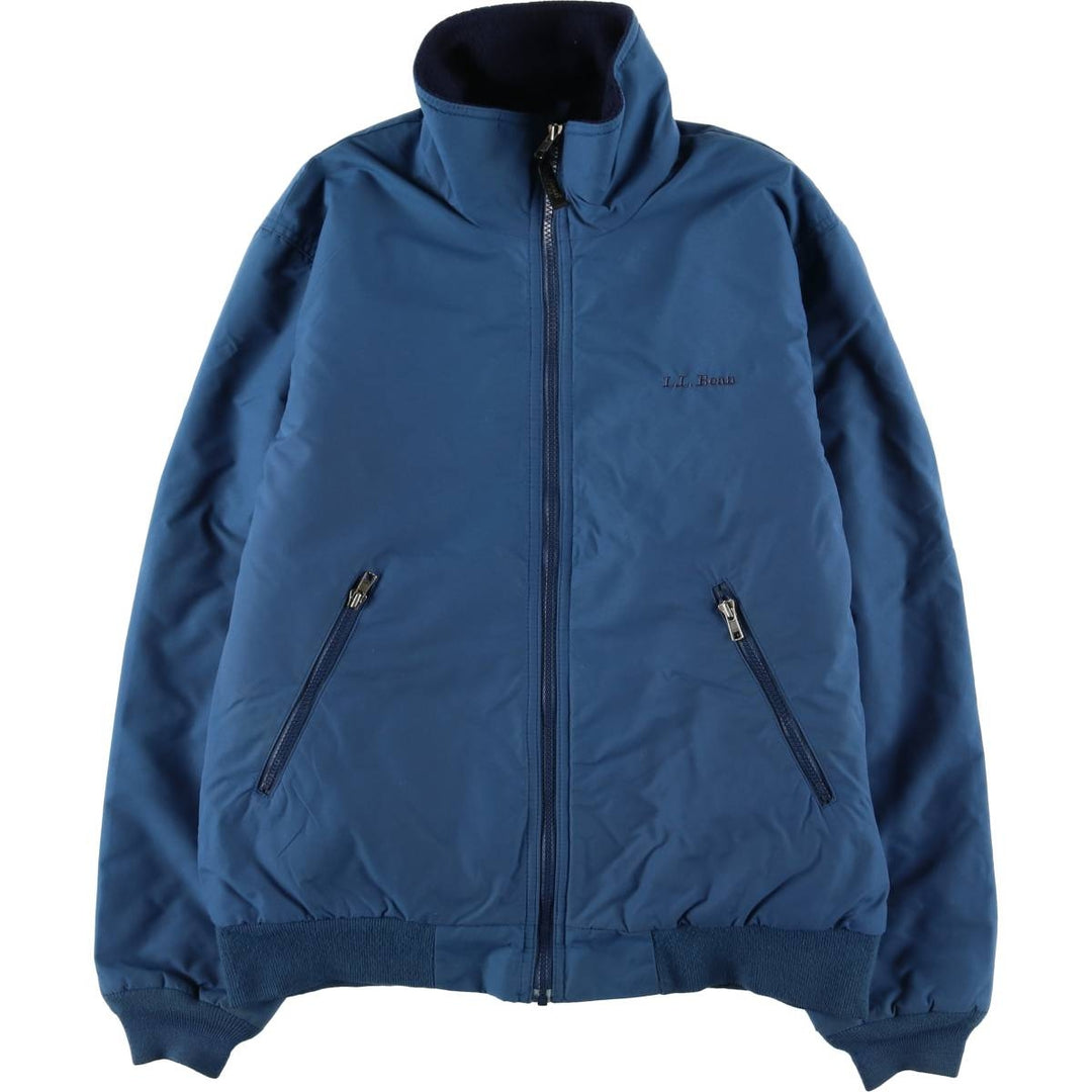 90s-00'S LLBean padded puffer jacket, men's size S Nylon blue type Vintage Second Hand