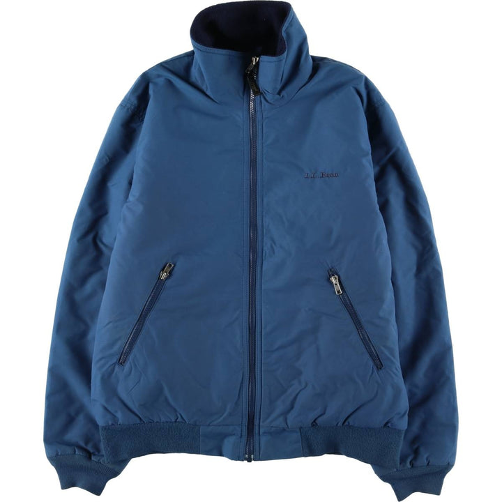 90s-00'S LLBean padded puffer jacket, men's size S Nylon blue type Vintage Second Hand