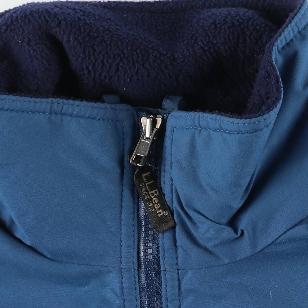 90s-00'S LLBean padded puffer jacket, men's size S Nylon blue type Vintage Second Hand