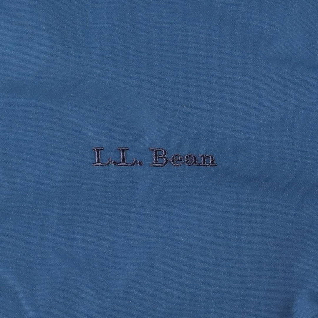 90s-00'S LLBean padded puffer jacket, men's size S Nylon blue type Vintage Second Hand