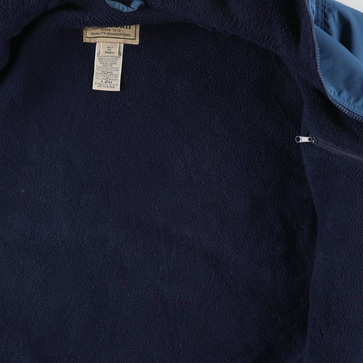 90s-00'S LLBean padded puffer jacket, men's size S Nylon blue type Vintage Second Hand
