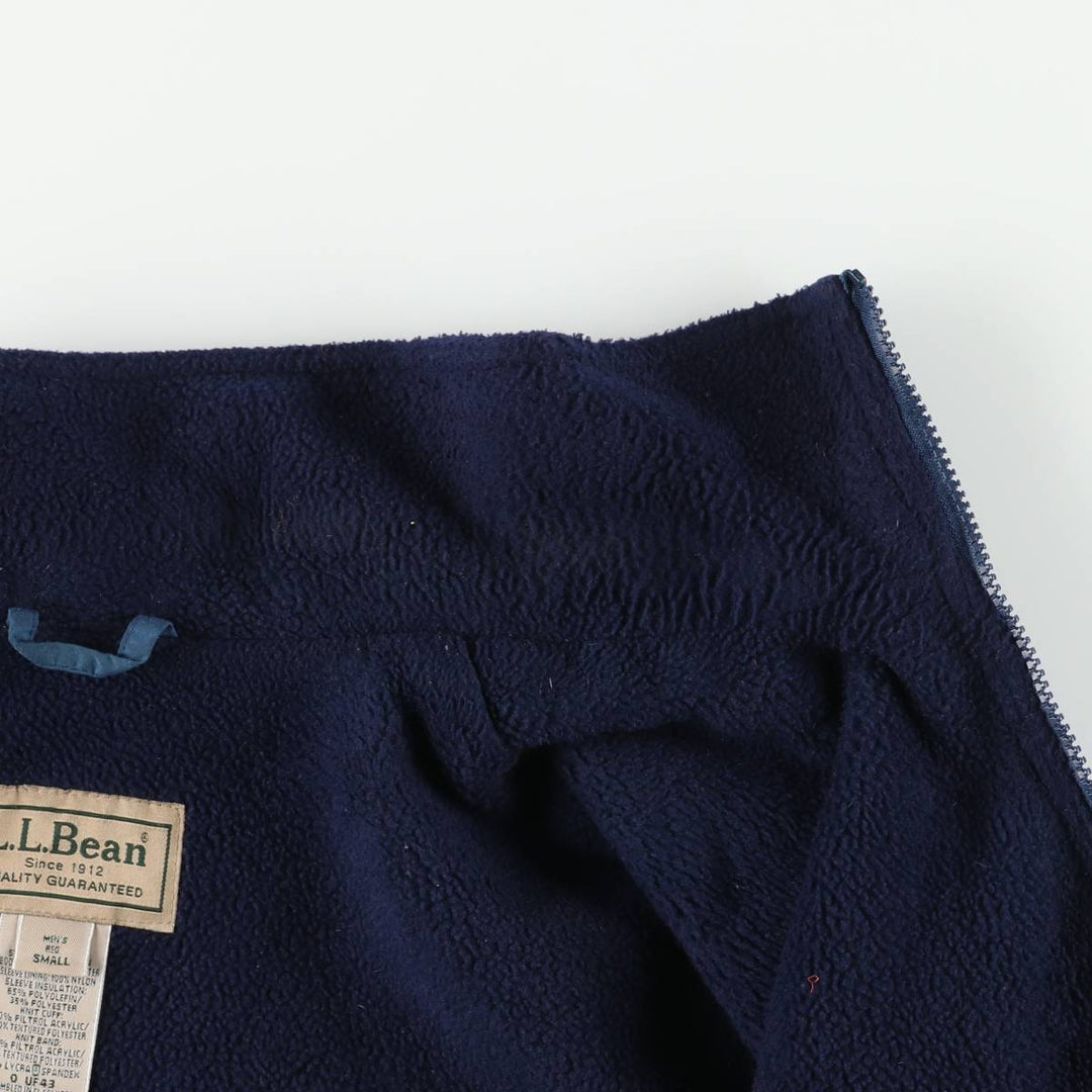 90s-00'S LLBean padded puffer jacket, men's size S Nylon blue type Vintage Second Hand