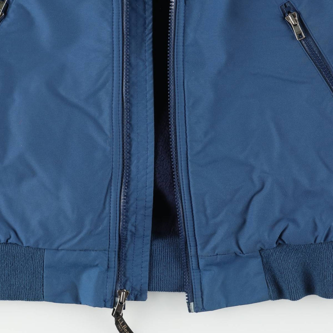 90s-00'S LLBean padded puffer jacket, men's size S Nylon blue type Vintage Second Hand
