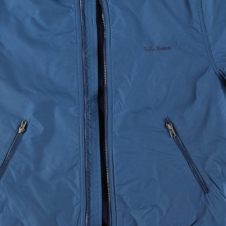 90s-00'S LLBean padded puffer jacket, men's size S Nylon blue type Vintage Second Hand