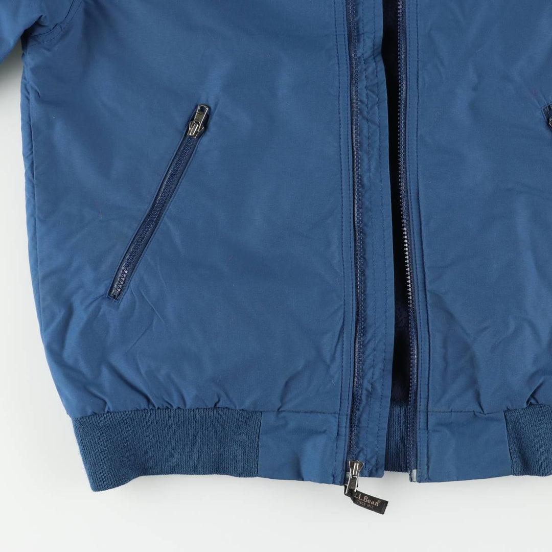 90s-00'S LLBean padded puffer jacket, men's size S Nylon blue type Vintage Second Hand
