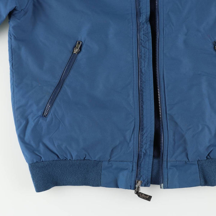 90s-00'S LLBean padded puffer jacket, men's size S Nylon blue type Vintage Second Hand