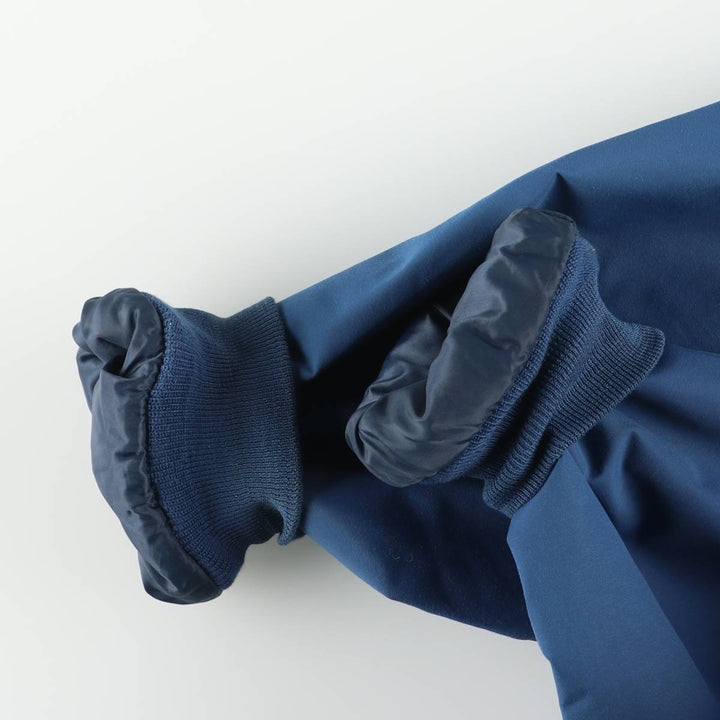 90s-00'S LLBean padded puffer jacket, men's size S Nylon blue type Vintage Second Hand