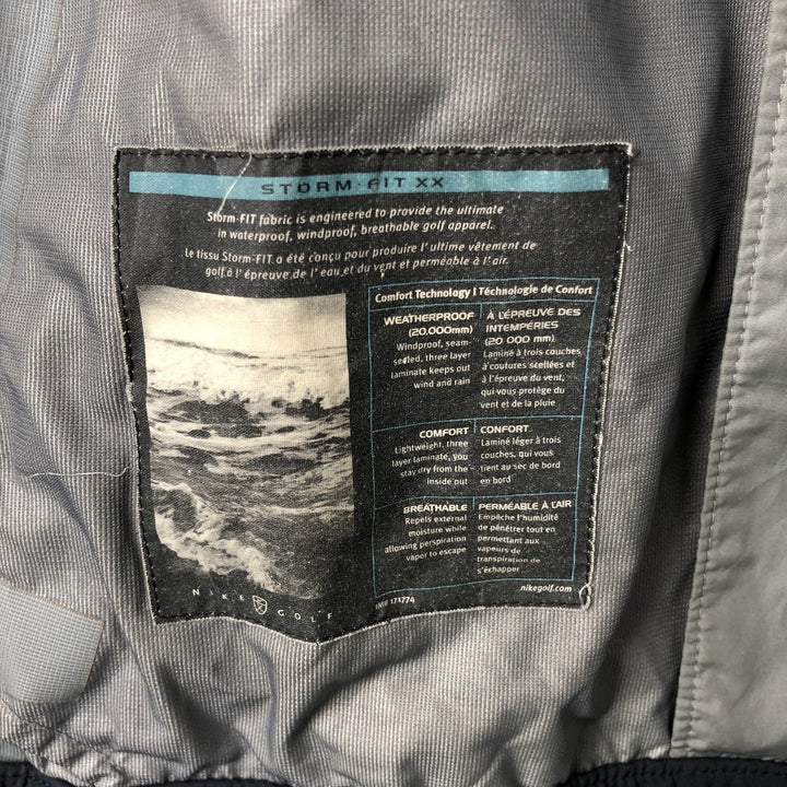 2000'S Nike Golf Windbreaker, Men's XL polyester black type Vintage Second Hand