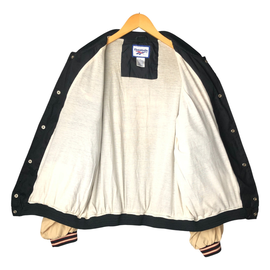 90'S Reebok NFL San Francisco 49ers Stadium Jacket, Men's Size L polyester black type Vintage Second Hand