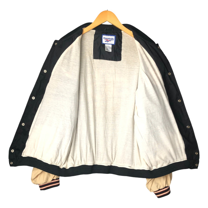 90'S Reebok NFL San Francisco 49ers Stadium Jacket, Men's Size L polyester black type Vintage Second Hand