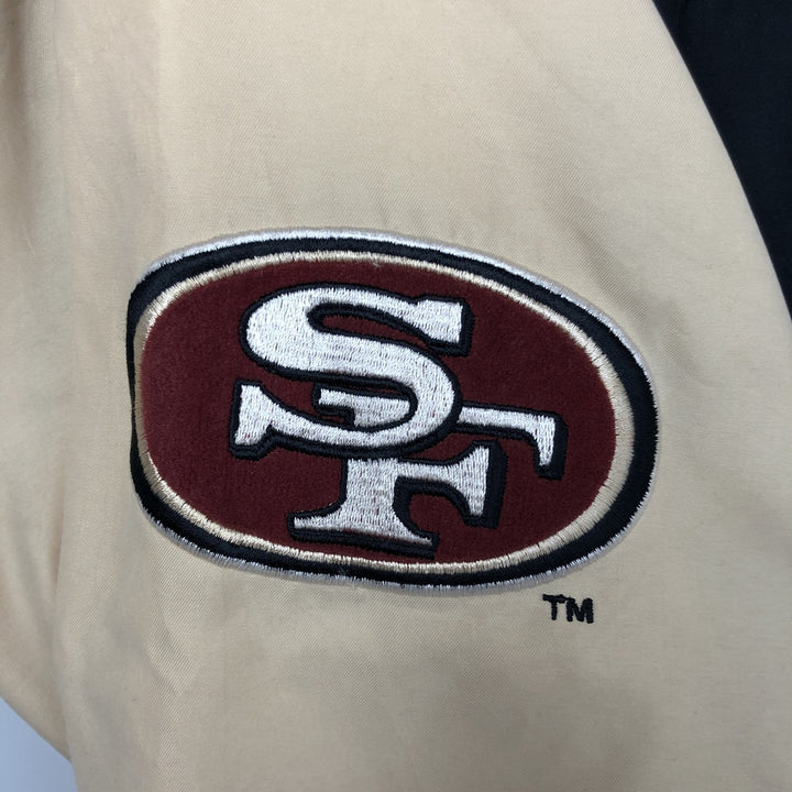 90'S Reebok NFL San Francisco 49ers Stadium Jacket, Men's Size L polyester black type Vintage Second Hand