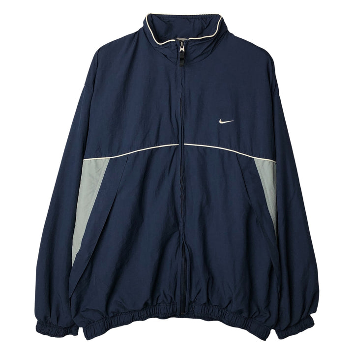 00'S Nike Windbreaker Men's XL polyester navy blue type Vintage Second Hand