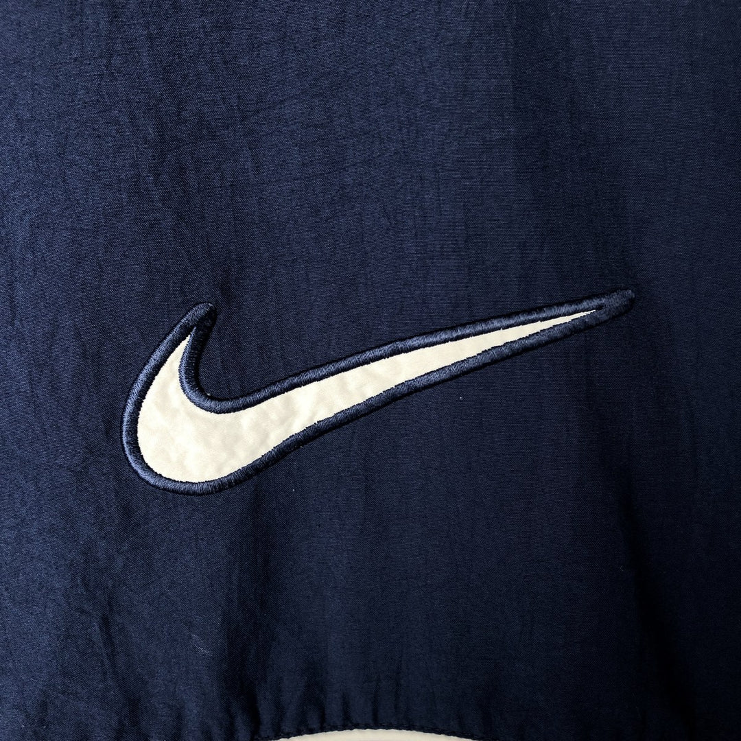00'S Nike Windbreaker Men's XL polyester navy blue type Vintage Second Hand