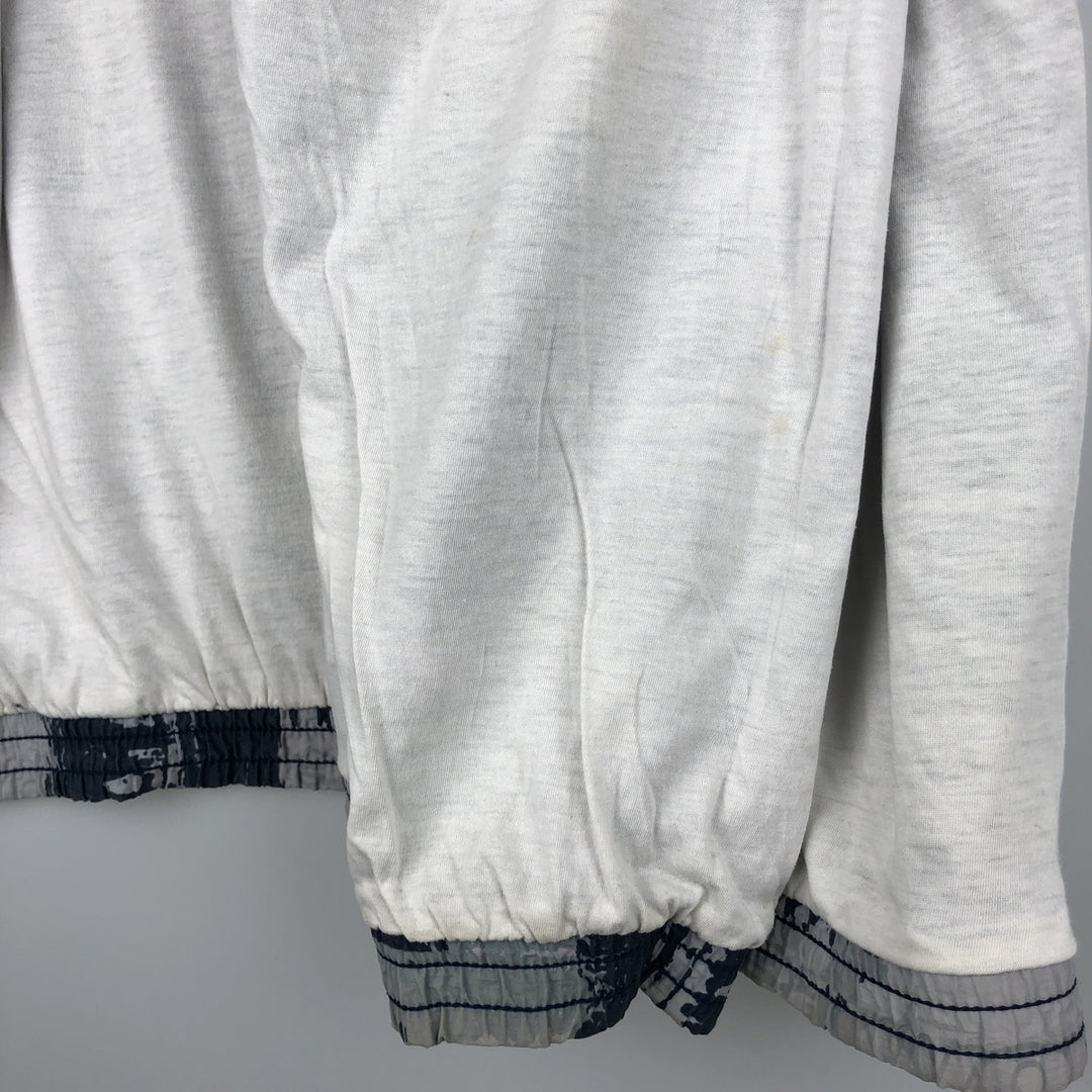 90'S Reebok all-over print windbreaker, men's size L, vintage unclear gray type Vintage Second Hand
