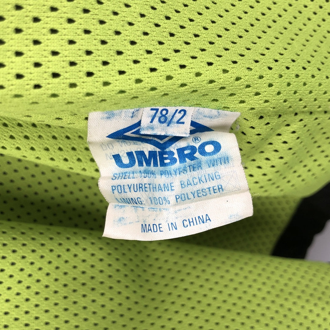 90'S UMBRO Windbreaker, Men's M size, Vintage polyester black type Vintage Second Hand