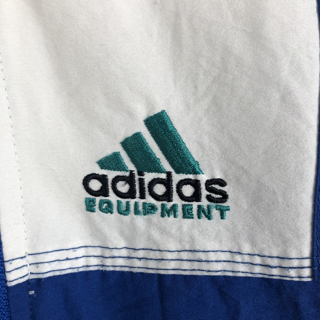 Vintage 90'S adidas EQUIPMENT windbreaker, men's size M polyester blue type Vintage Second Hand