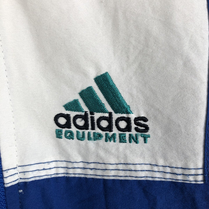 Vintage 90'S adidas EQUIPMENT windbreaker, men's size M polyester blue type Vintage Second Hand