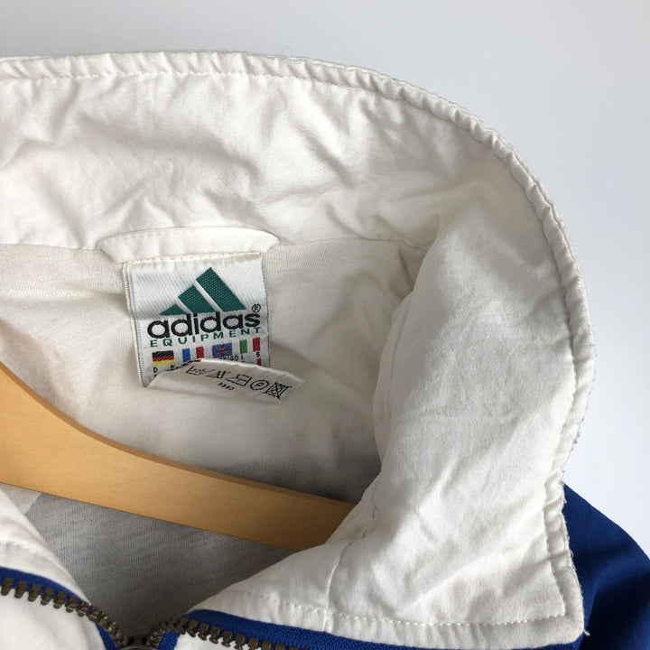 Vintage 90'S adidas EQUIPMENT windbreaker, men's size M polyester blue type Vintage Second Hand