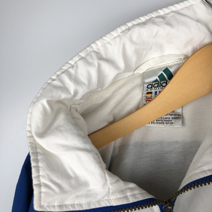 Vintage 90'S adidas EQUIPMENT windbreaker, men's size M polyester blue type Vintage Second Hand