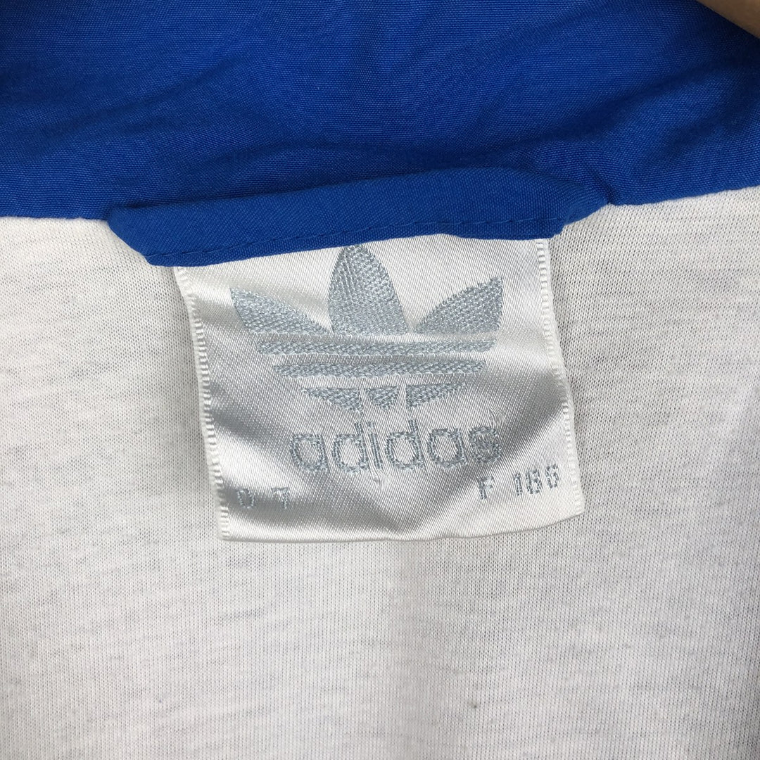 Vintage 1980'S Adidas all-over print windbreaker, size L, men's polyester blue type Vintage Second Hand