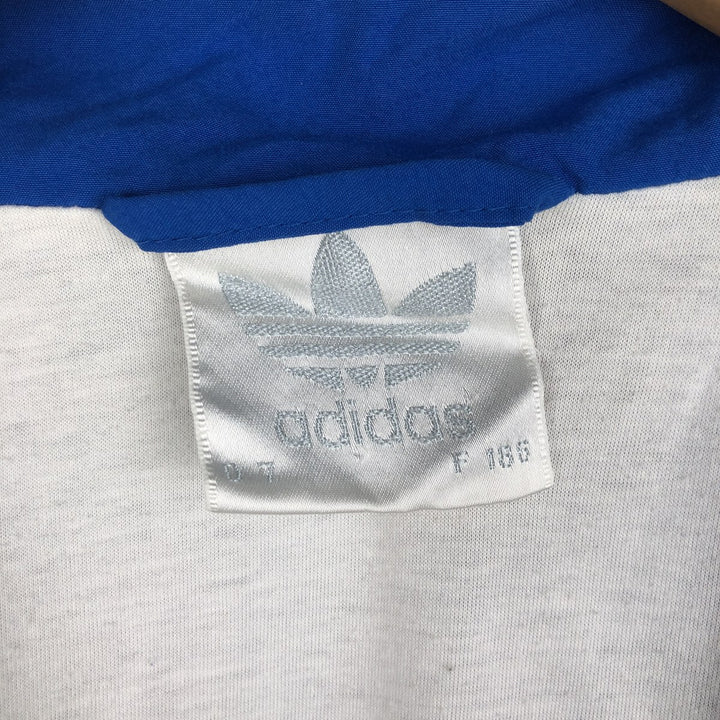 Vintage 1980'S Adidas all-over print windbreaker, size L, men's polyester blue type Vintage Second Hand