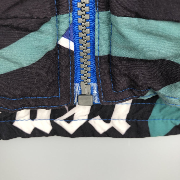 Vintage 1980'S Adidas all-over print windbreaker, size L, men's polyester blue type Vintage Second Hand