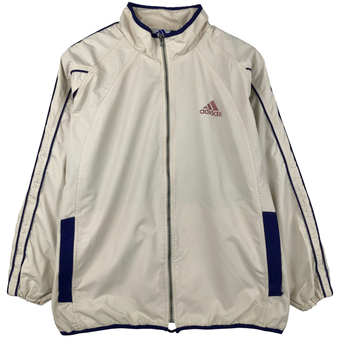 90'S Adidas Windbreaker Men's Size L Vintage polyester white type Vintage Second Hand