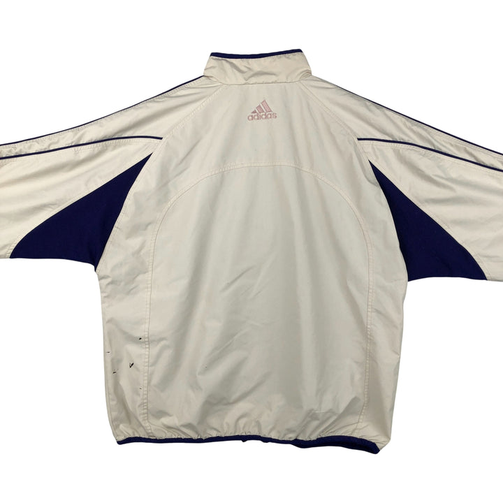 90'S Adidas Windbreaker Men's Size L Vintage polyester white type Vintage Second Hand