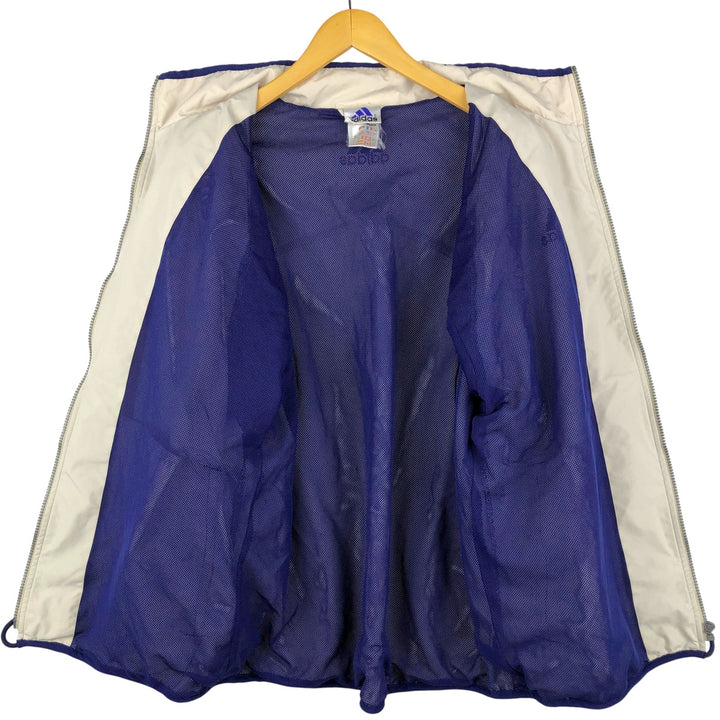 90'S Adidas Windbreaker Men's Size L Vintage polyester white type Vintage Second Hand