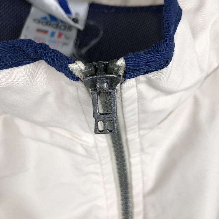 90'S Adidas Windbreaker Men's Size L Vintage polyester white type Vintage Second Hand