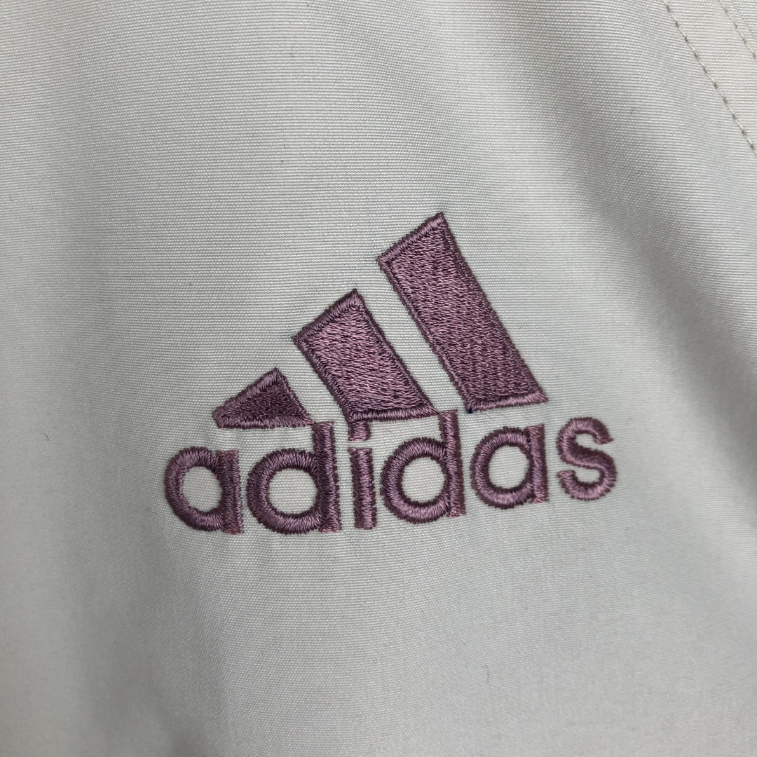 90'S Adidas Windbreaker Men's Size L Vintage polyester white type Vintage Second Hand