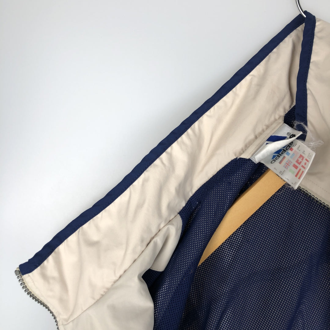 90'S Adidas Windbreaker Men's Size L Vintage polyester white type Vintage Second Hand