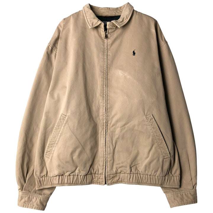 Ralph Lauren POLO by Ralph Lauren Swing Top Sports Jacket Men's L size cotton Beige type Vintage Second Hand