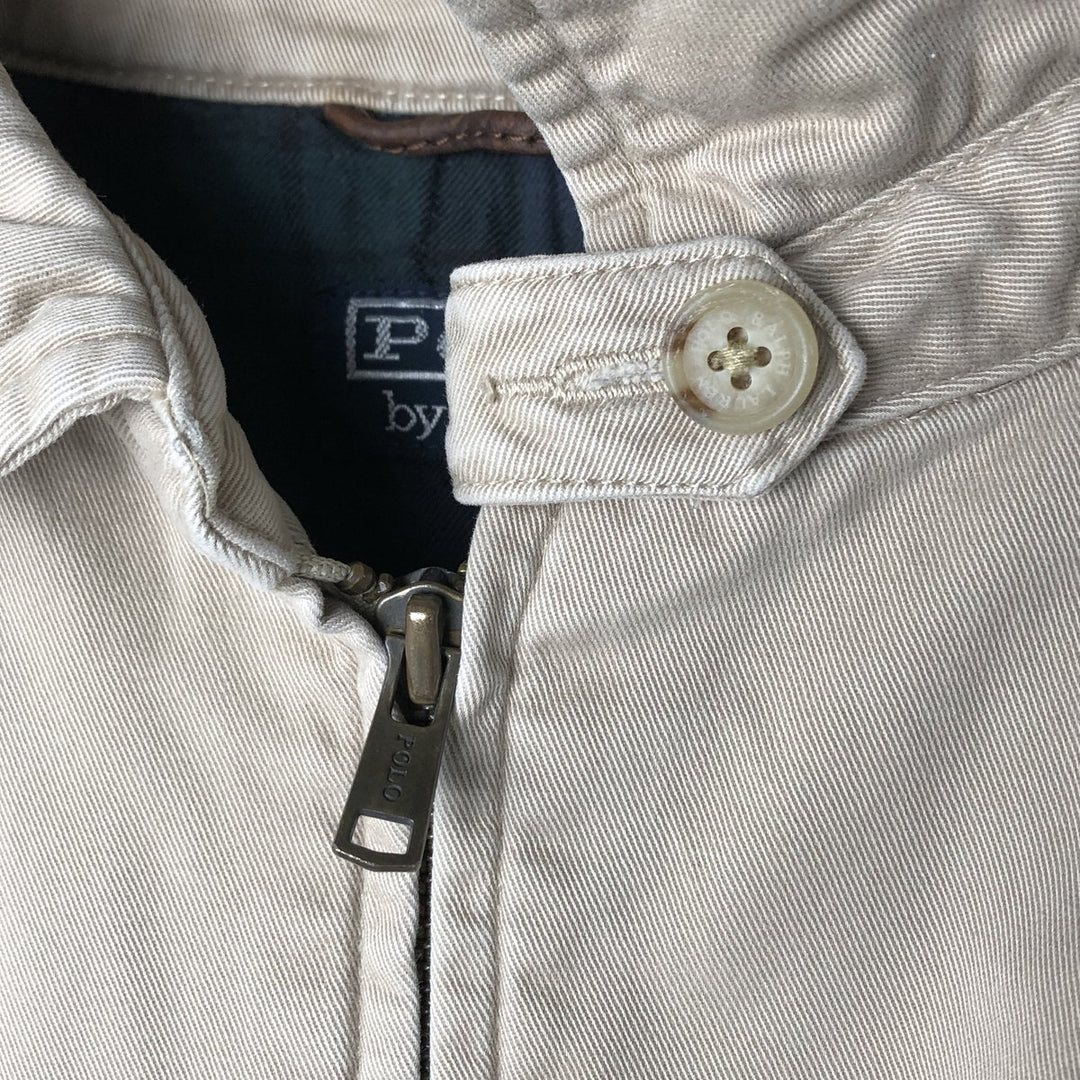 Ralph Lauren POLO by Ralph Lauren Swing Top Sports Jacket Men's L size cotton Beige type Vintage Second Hand