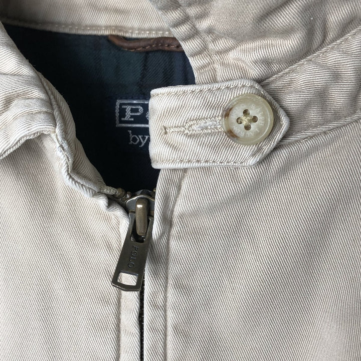 Ralph Lauren POLO by Ralph Lauren Swing Top Sports Jacket Men's L size cotton Beige type Vintage Second Hand
