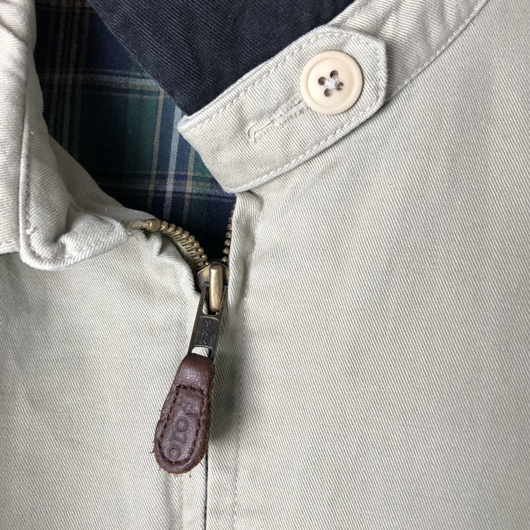 Ralph Lauren POLO by Ralph Lauren Swing Top Sports Jacket Men's L size cotton Beige type Vintage Second Hand